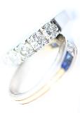 diamond platinum saphire engagement ring set