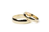 gold wedding band set