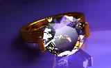 moissanite gold engagement ring