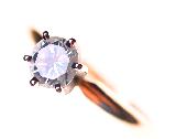 solitaire diamond gold engagement ring