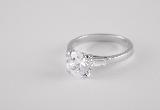 white gold engagement diamond